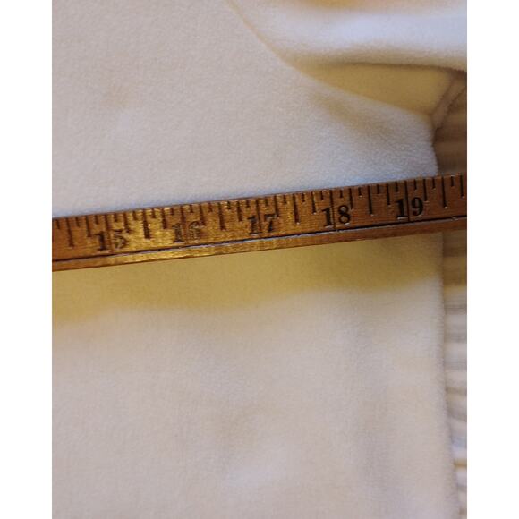 🎄Denim & Co 2 Fleece Button Up Shirt S Red White Cozy Top Shacket Bundle ❤️🤍 - Picture 16 of 16